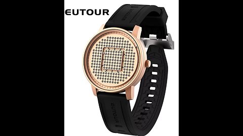 EUTOUR Fashion Men’s Matrix Magnetic Bead Watch| Waterproof Quartz Matrix Design w Pixel Art Style