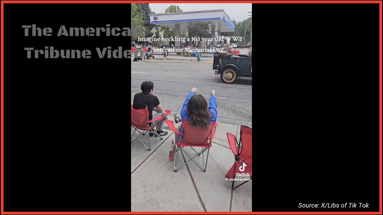 WATCH: Woke Protester Heckles WW2 Veteran in Memorial Day Parade