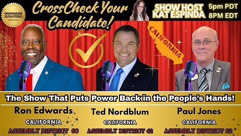 `[NEW SHOW] "CrossCheck Your Candidate" LIVE 5PM PDT/8PM EDT