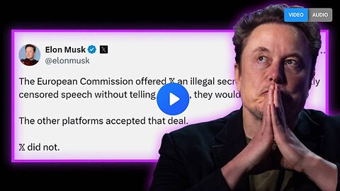 "Elon Musk Reveals Illicit Global Censorship Network"
