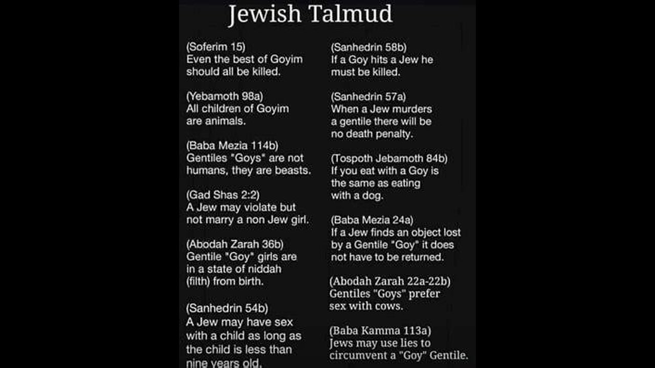 what israel jew talmudic rabbis don't want gentiles to know