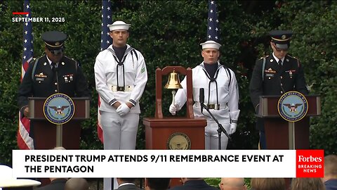 Trump participates in a September 11th event at the Pentagon