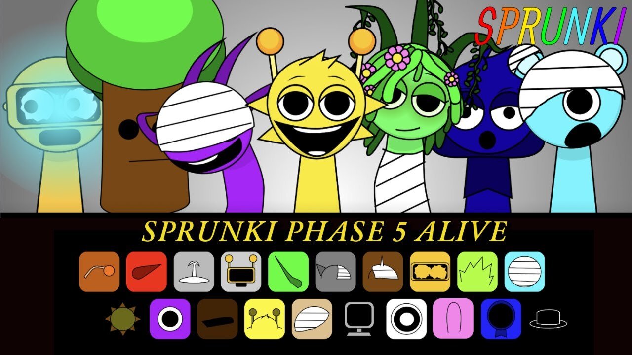 INCREDIBOX SPRUNKI ALL PHASES - NEW CHARACTERS - LIVE - 5 #sprunki