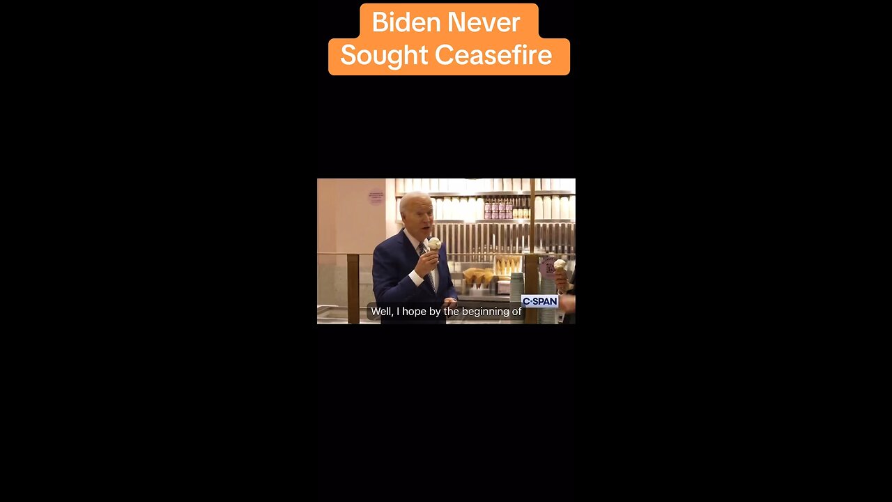 Biden Never Sought Ceasefire
