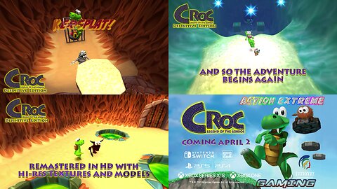 Croc: Legend of the Gobbos HD Remastered [April 2nd,Release Date Trailer]