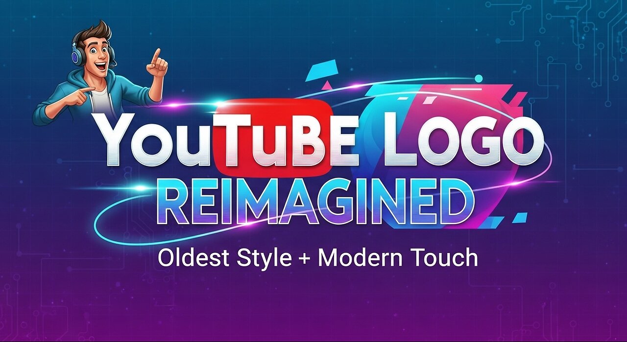 YouTube Logo Reimagined Oldest Style with Modern Professional Touch