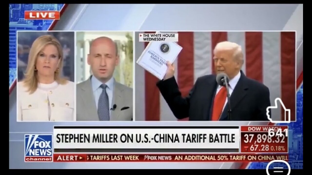 Captioned - Stephen Miller response on US-China tariff battle