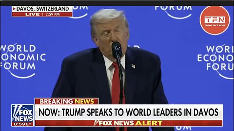 TRUMP Parle Aux Dirigeants Du Monde À Davos