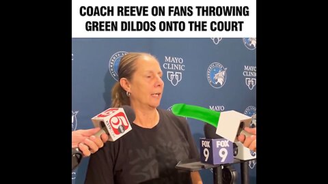 COACH REEVE DOES NOT APPRECIATE SEX TOYS ON HER COURT❗