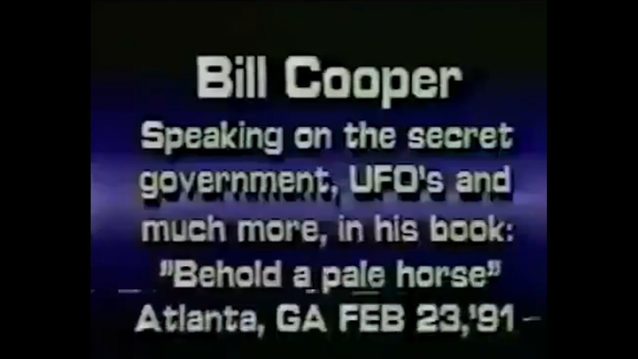 William Cooper Atlanta lecture 1991