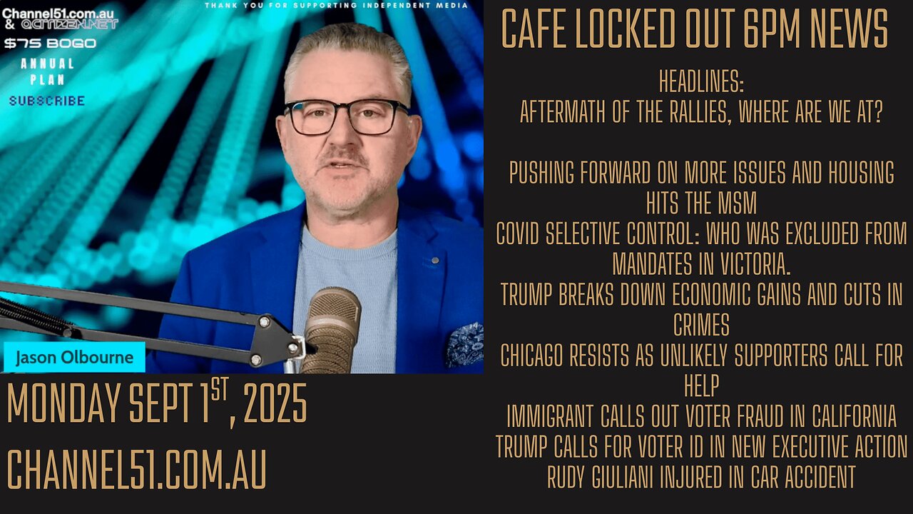 Cafe Locked Out 6pm News: Monday September 1st, 2025