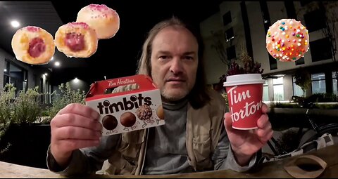 Tim Hortons Birthday & Blueberry Cheesecake Timbits + Dark Roast Coffee with Hazelnut Shot Review