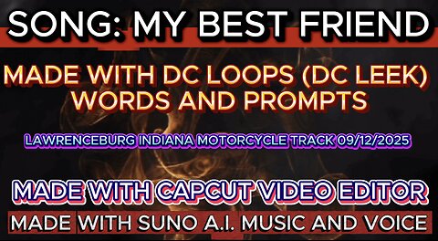 MY BEST FRIEND, with Lawrenceburg Motorcycle Track footage from 09/12/2025