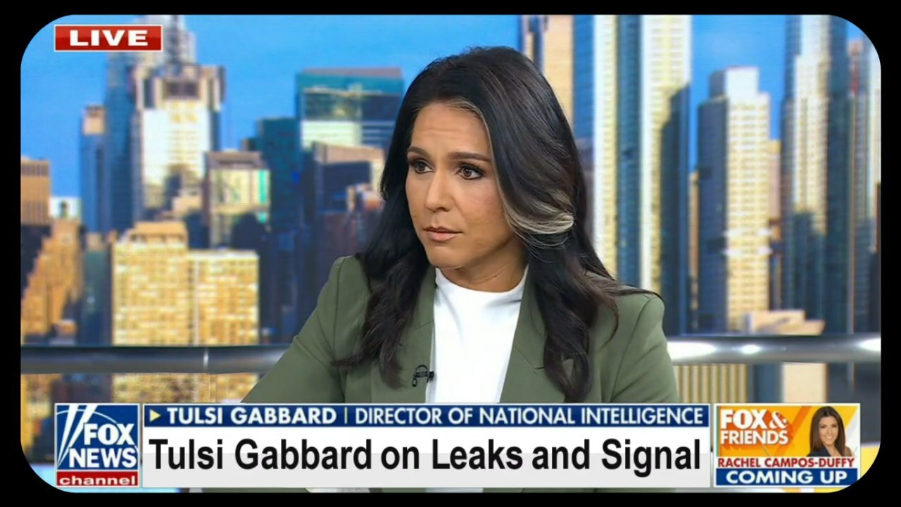 DNI Tulsi Gabbard on INTEL Leaks and the Signal App - April 25, 2025
