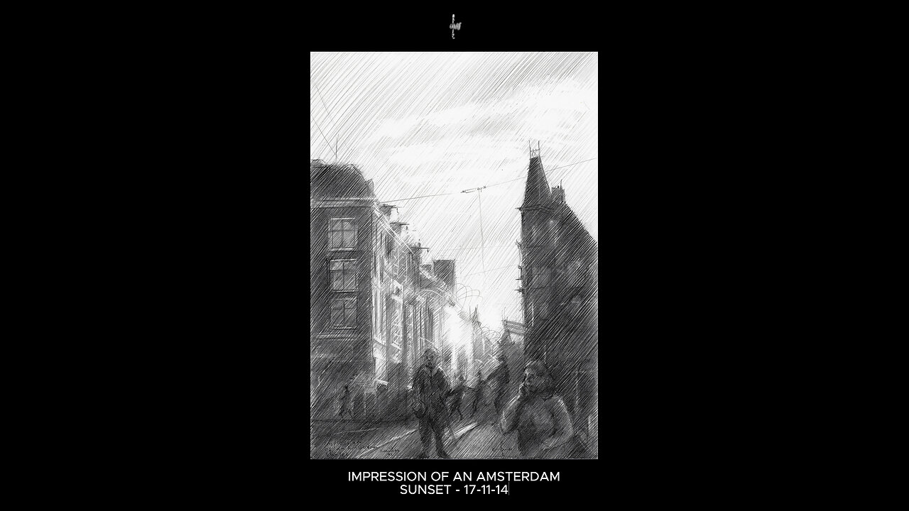 Impression of an Amsterdam sunset - 17-11-14
