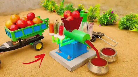 Homemade Tractor Mini Ketchup Dispenser | Diesel Engine | Science Project! #Gizmo #DIY #Science