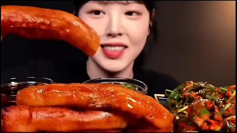 ASMR Mukbang| Korean beef intentines with kimchi