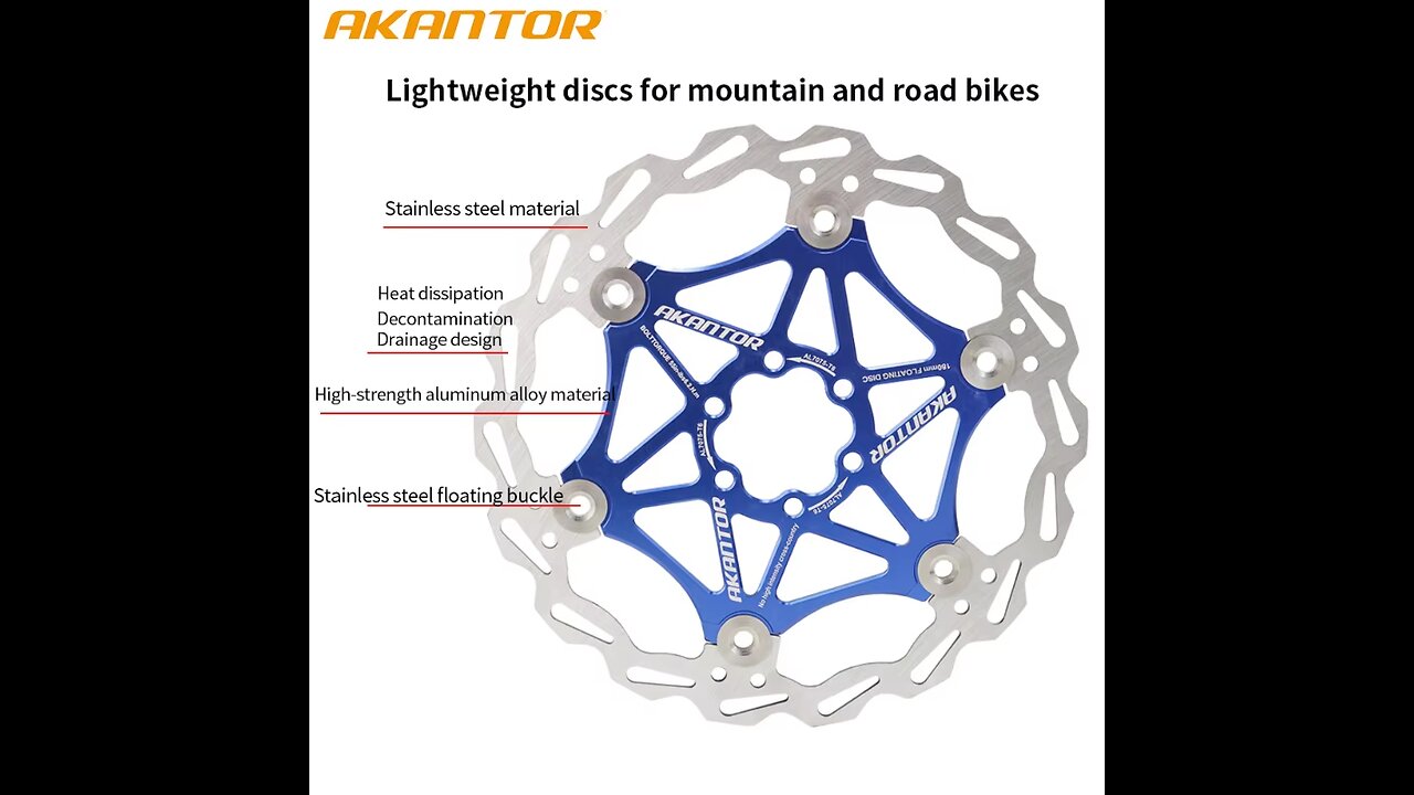 AKANTOR-Bicycle Cooling Brake Rotors