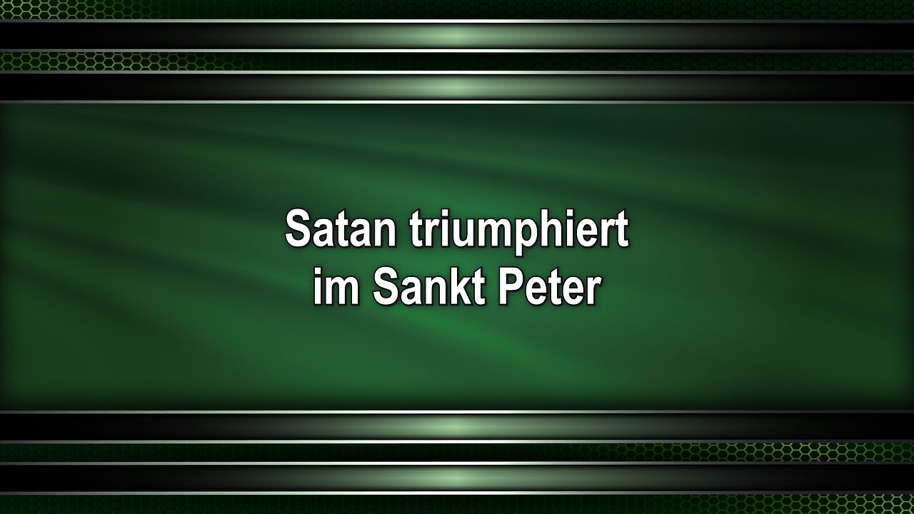 Satan triumphiert im Sankt Peter