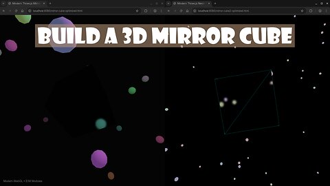 Create a 3D Mirror Cube with ThreeJS for Beginners
