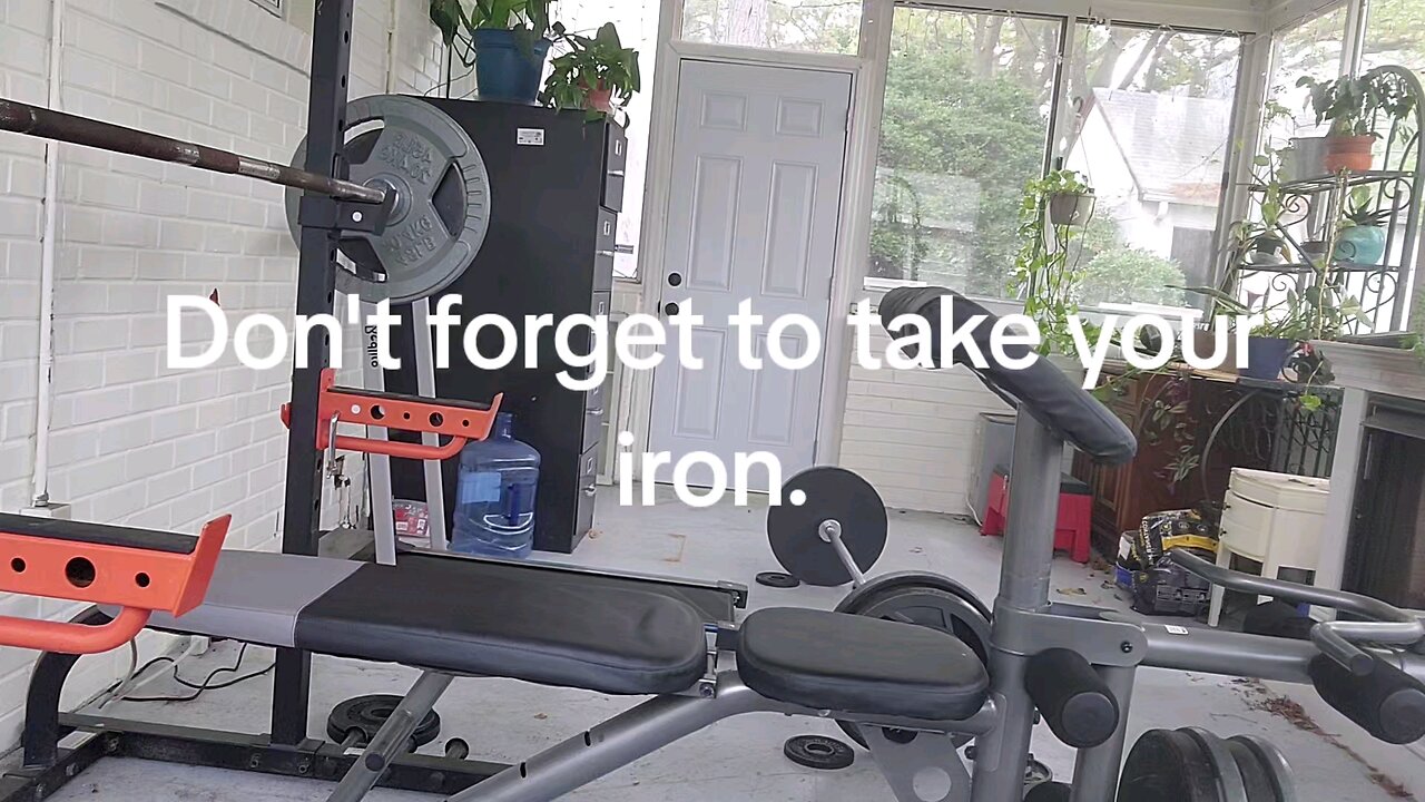 Don't forget to take your iron.