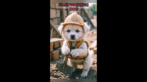 hard working dog