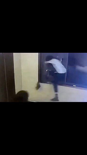 Man Jumps Through Window During Argument with Wife
