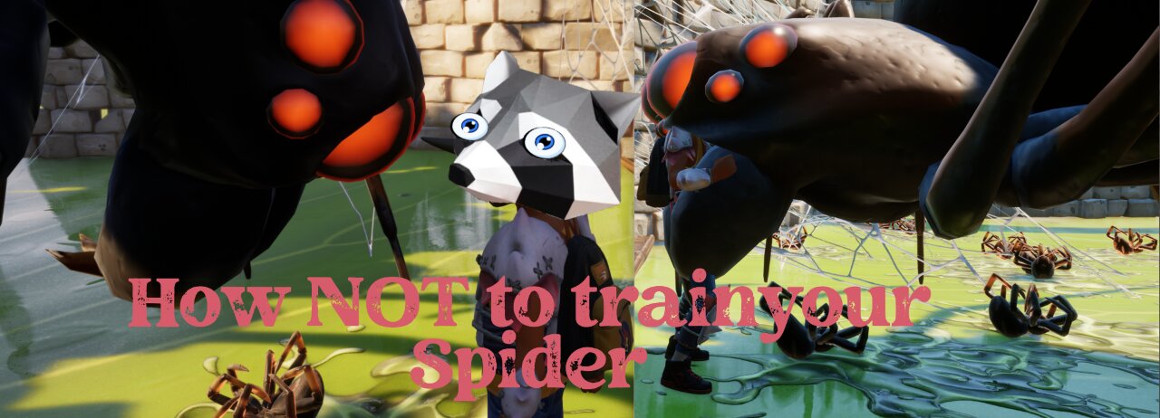 GROUNDED!!!!!!!!HOW TO TRAIN YOUR SPIDER!!!!!!! #gaming #funny#shorts