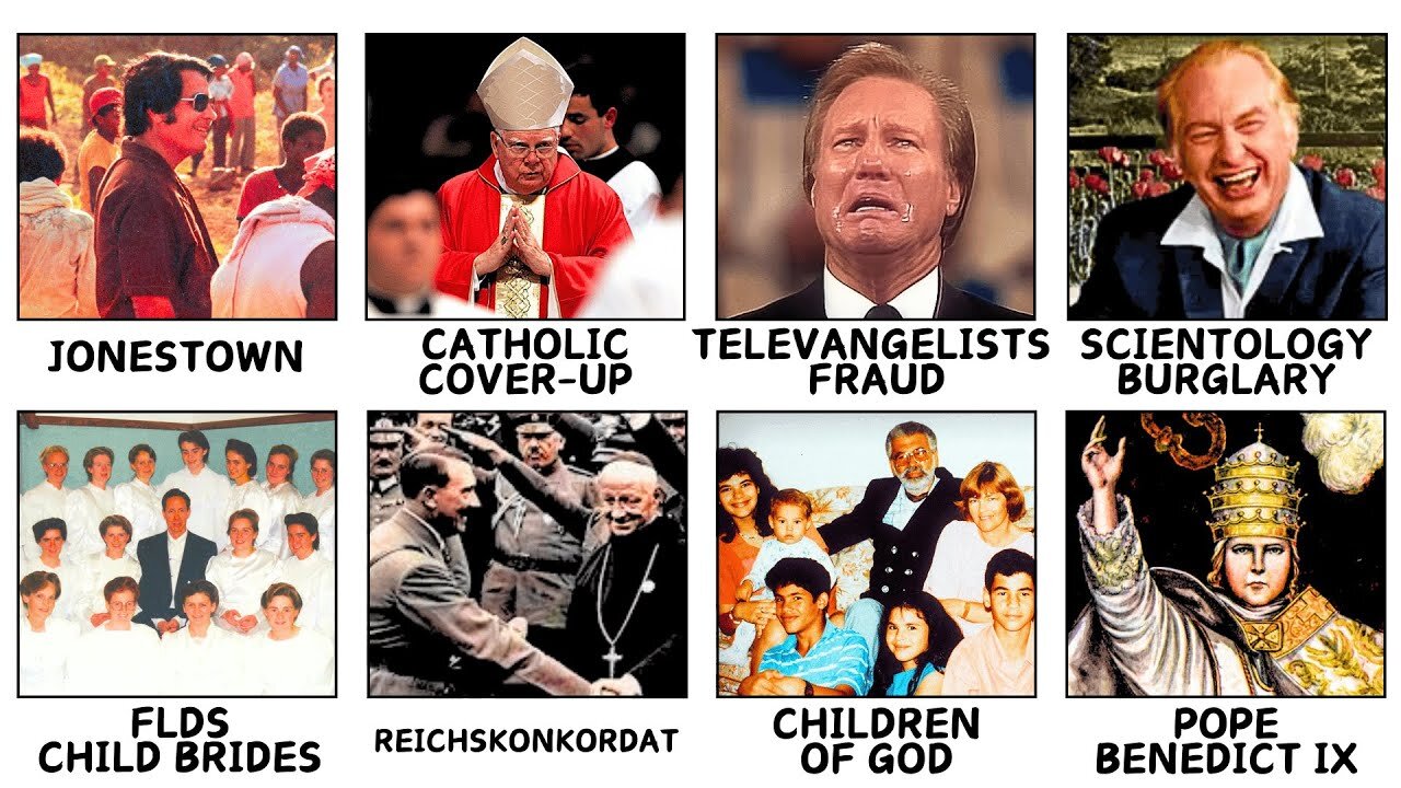 Gli scandali religiosi più scioccanti spiegati DOCUMENTARIO Il paganesimo moderno,comprende una vasta serie di cults,sette e nuovi movimenti religiosi detti NRM e cult UFO,apocalittici che esistono da decenni