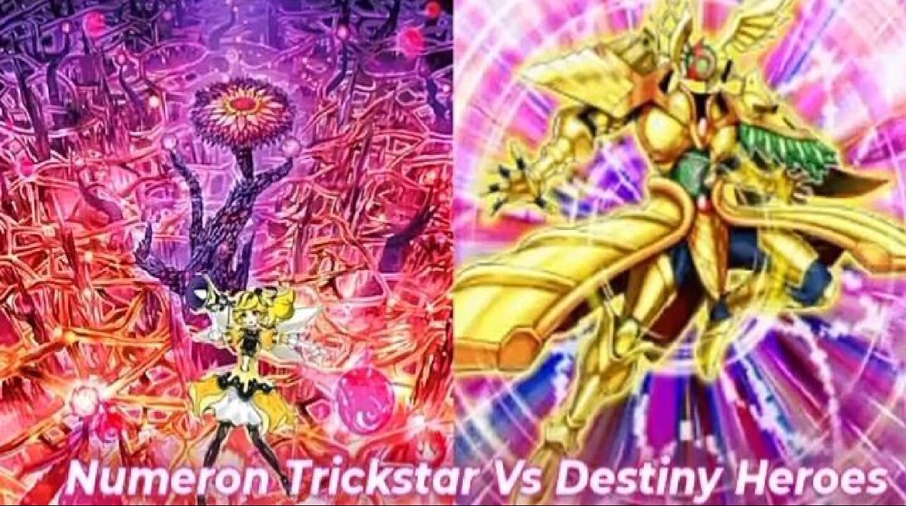 Yu-Gi-Oh! Duelingbook | Numeron Trickstar Deck Vs Destiny Hero Deck