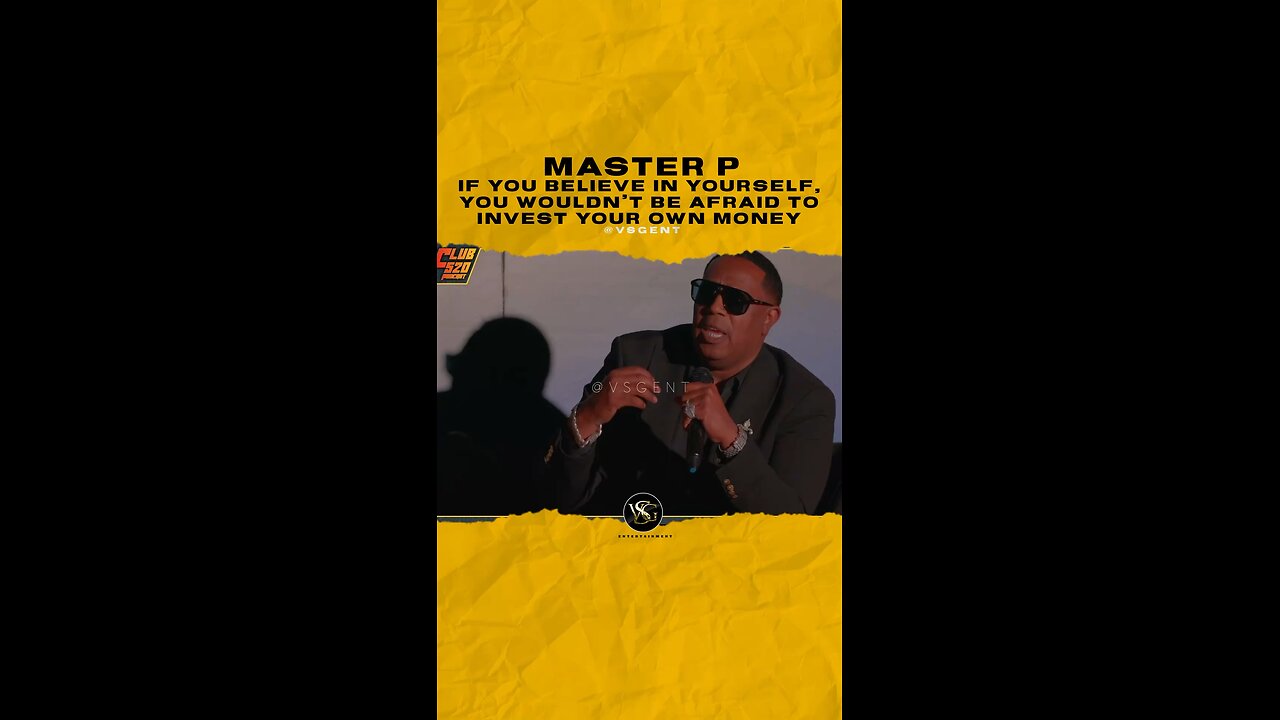 @masterp If you believe in yourself, you wouldn’t be afraid to invest your own money