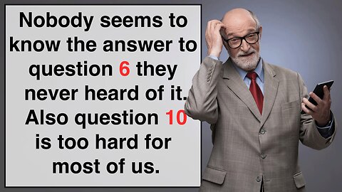 Especially question 10 seems a bit too hard