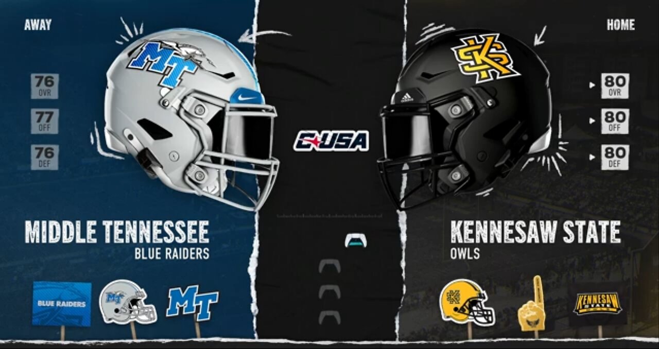 Rebuild Kennesaw State vs Middle Tennessee: QB 1 goes off!