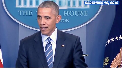 December 16, 2016: Listen to Obama Carefully Lay the Groundwork for the Russia Hoax