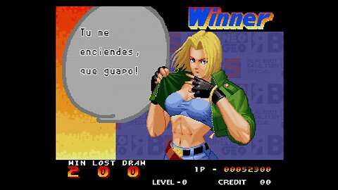 Real Bout Fatal Fury Special Mary gameplay (Level 8)