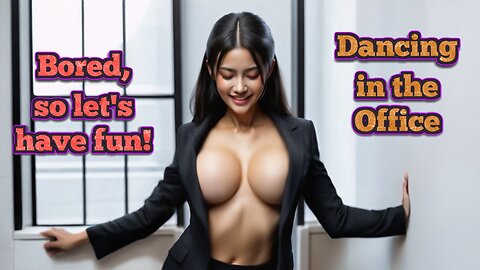 Big boobs 😍 cute girl squeezing her assets tight and dancing 💃