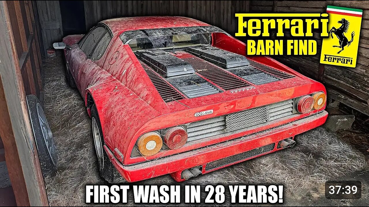 Abandoned Supercar: Ferrari 512bb | First Wash in 28 Years! | Car