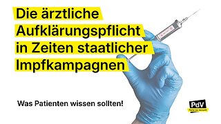 " ÄRZTLICHE AUFKLÄRUNGSPFLICHT IN ZEITEN STAATLICHER IMPFKAMPAGNEN " - Carlos A. Gebauer