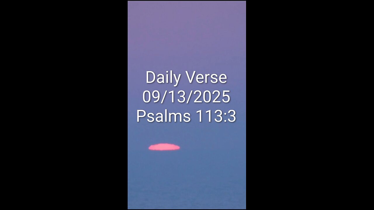 Daily Verse September 13th 2025
