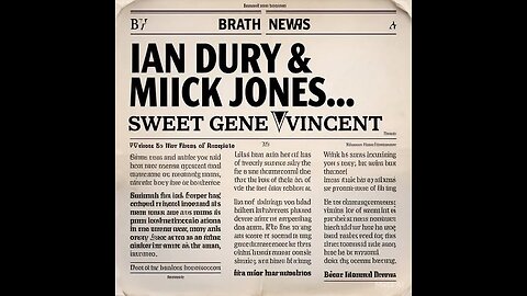 THE BLOCKHEADS. IAN DURY IS JOINED BY MICK JONES OF THE CLASH ONTO STAGE SINGING SWEET GENE VINCENT