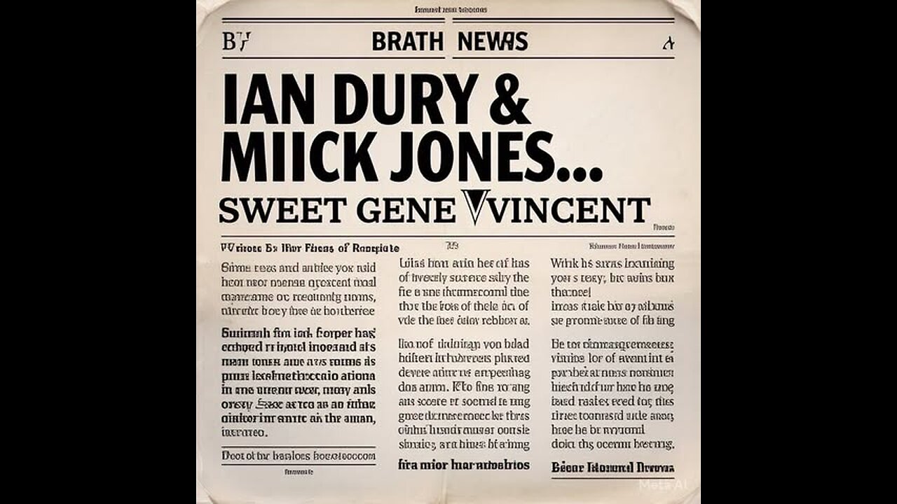 THE BLOCKHEADS. IAN DURY IS JOINED BY MICK JONES OF THE CLASH ONTO STAGE SINGING SWEET GENE VINCENT