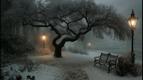 The Solitary Tree of Silent Winter Snow Shadows Still Thought, Academia Music.