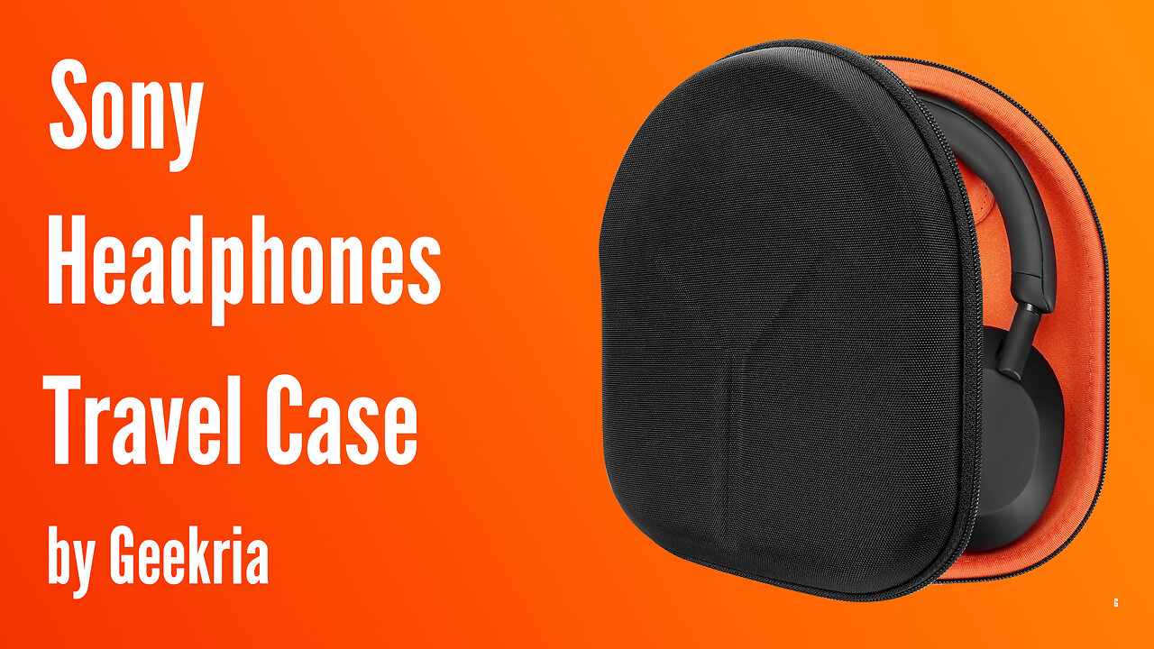 Sony Over-Ear Headphones Travel Case, Soft Shell Headset Carrying Case | Geekria