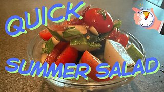 “Easy Summer Salad with Farmers Market Finds + Fresh Herb Dressing!”