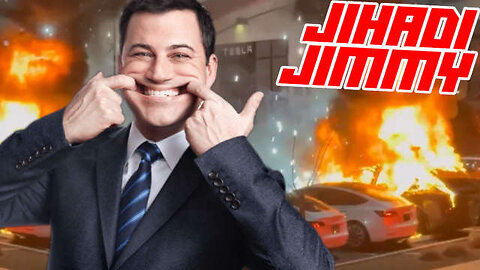 Jimmy Kimmel Cheers on Domestic Tesla Terrorists