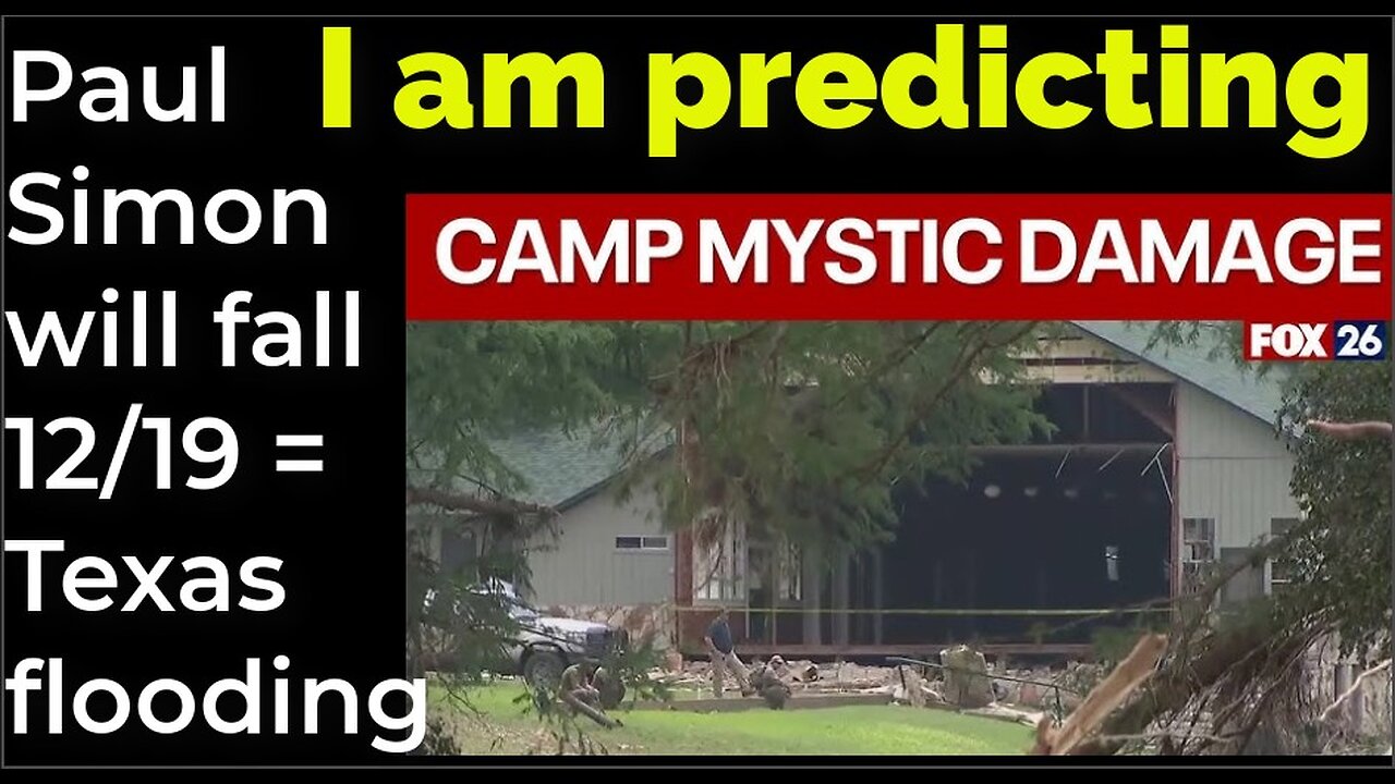 I am predicting: Paul Simon will fall Dec 19 = Texas flooding