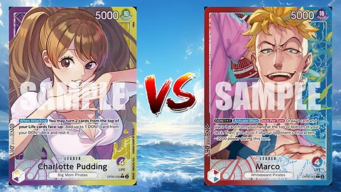 One Piece TCG Charlotte Pudding VS Marco!!