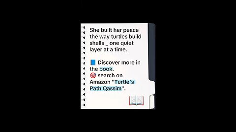 She Built Her Peace Like a Turtle Builds Its Shell 🐢🌿 | Turtle’s Path Qassim