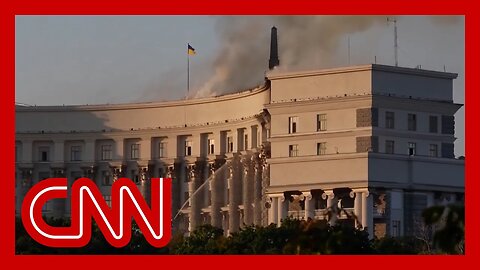 Russia strikes Ukrainian government building for first time, in largest air attack of war