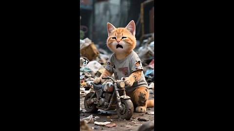 A poor cat who wants to buy a new bike